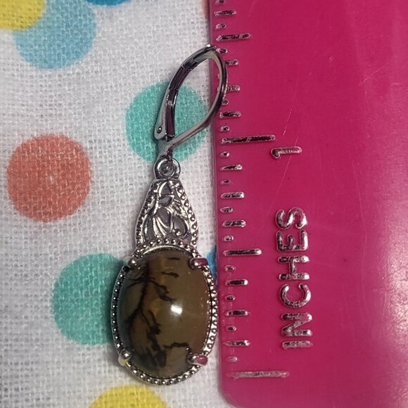 Venus Jasper Lever Back Earrings - Picture 6 of 6